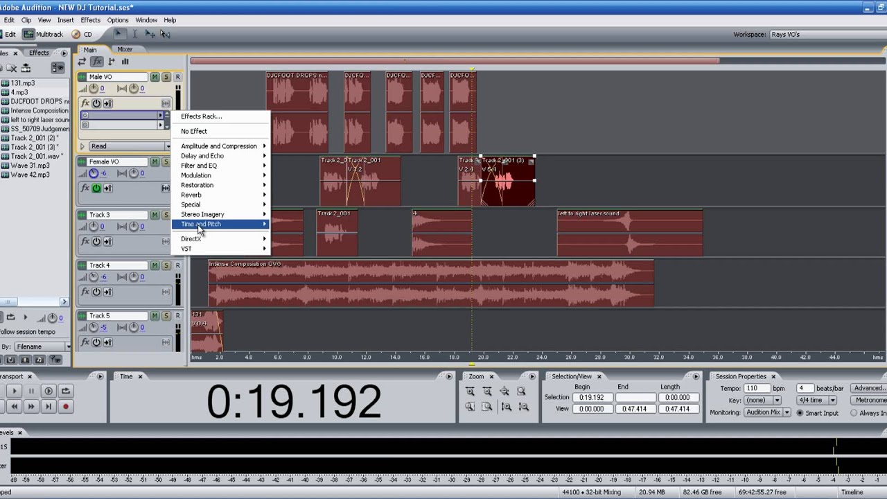 DJ Drop Step by Step Tutorial in Adobe Audition 3.0