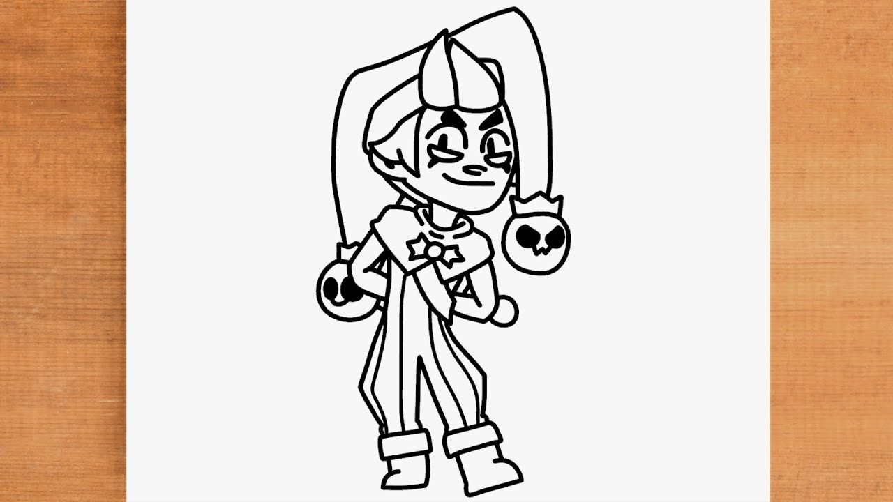 Como dibujar a Chester Brawl Stars