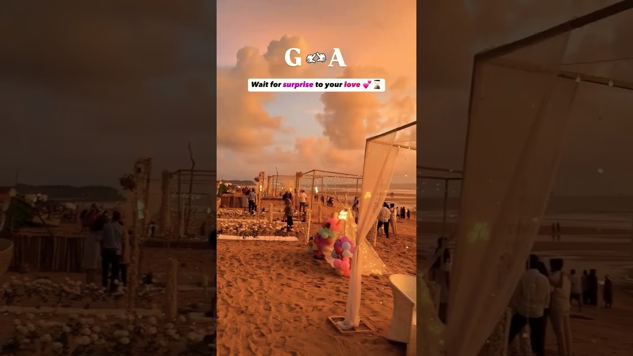 Goa Candolim beach decoration | Beach candle light dinner at Goa #northgoa #candolim #food #wedding