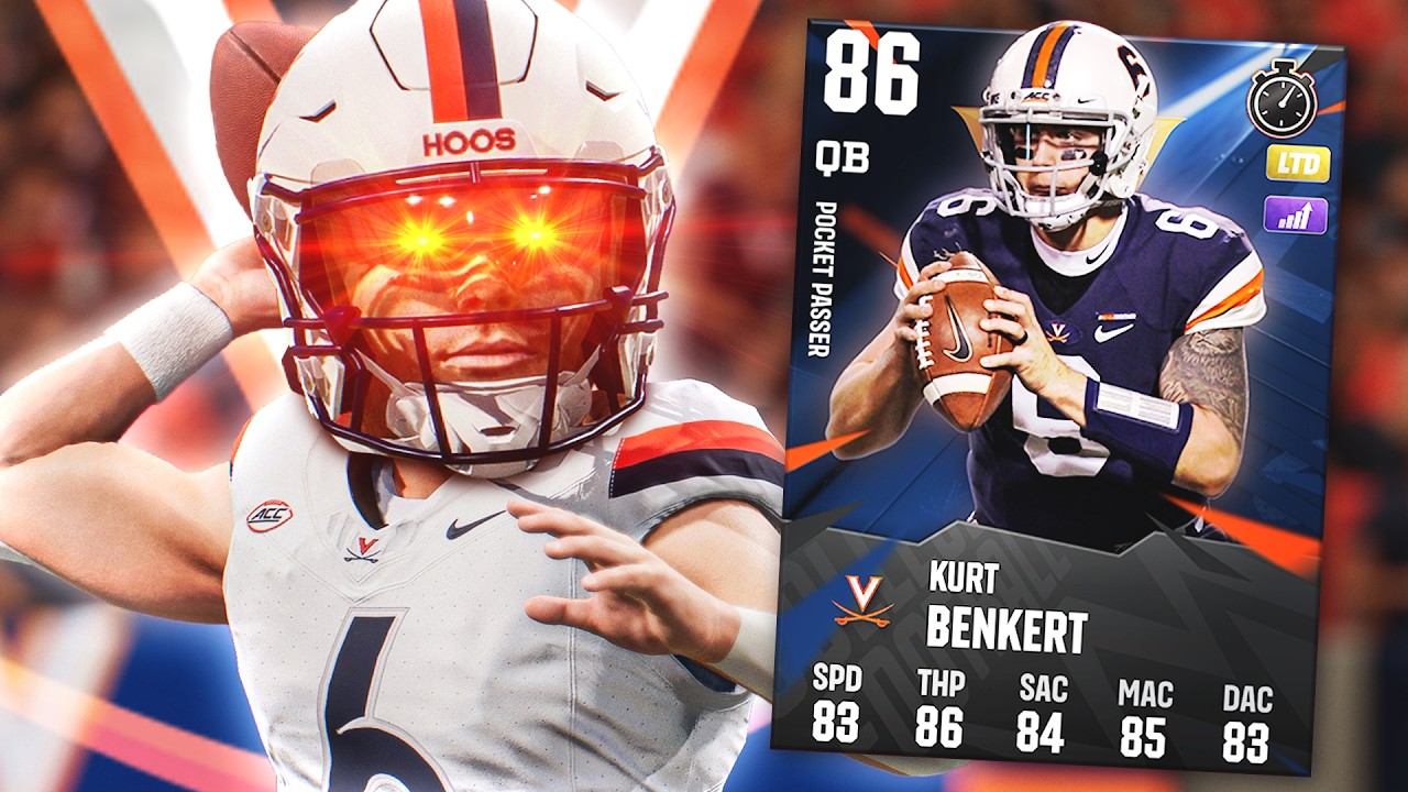 86 LTD Kurt Benkert is the best QB in College Football 27!