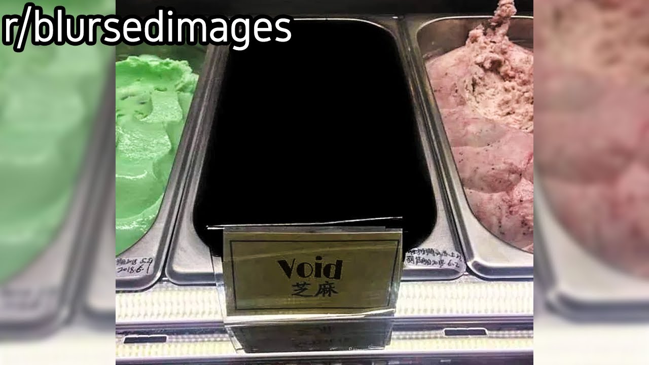 r/Blursedimages | uh.. Void flavored icecream...