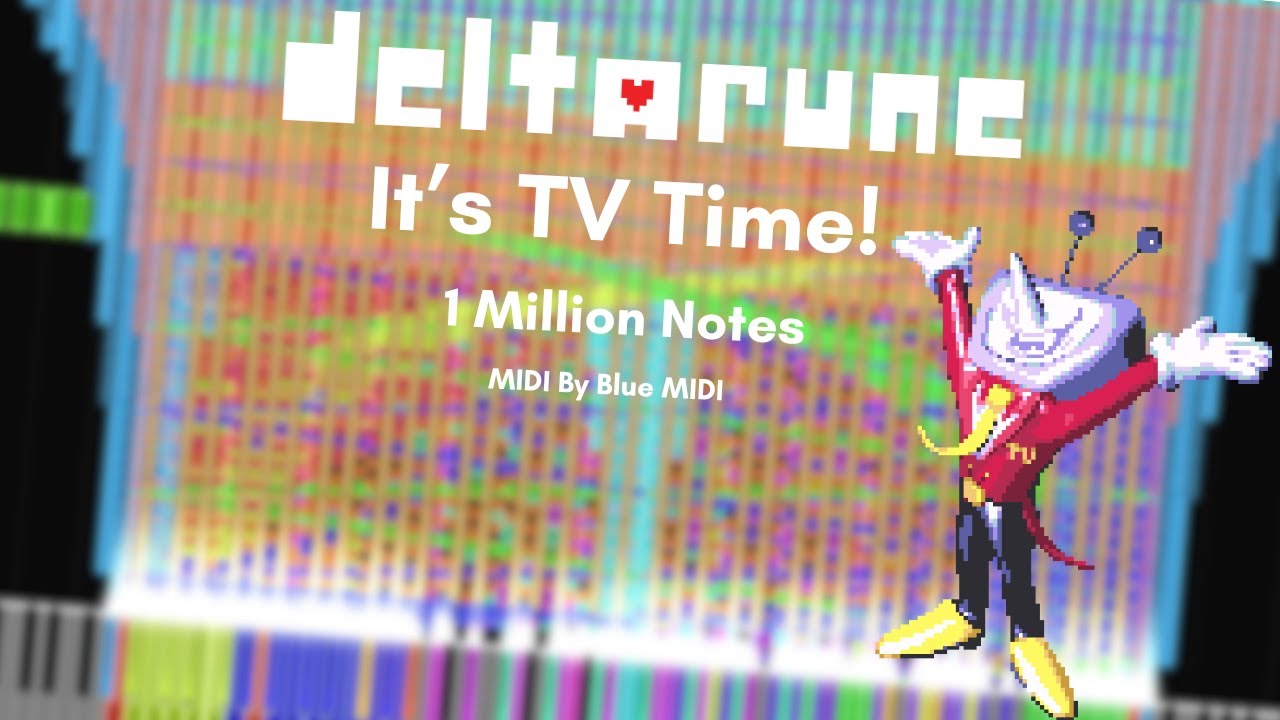 [Black MIDI] Deltarune - It's TV Time!!! - Impossible Piano