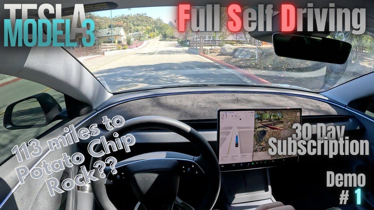 POV: Letting Tesla’s FSD Take the Wheel to Potato Chip Rock??