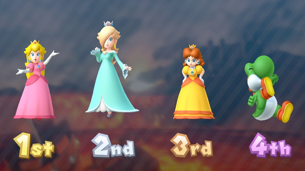 Mario Party 10 Funny Mini Game - Peach vs Rosalina vs Daisy vs Yoshi (Very Hard)