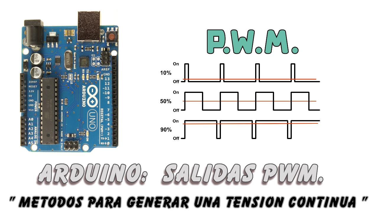 Arduino : Salidas PWM. Metodos para generar tension continua variable.