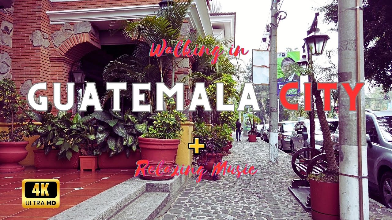 Relaxing Music Walking in Guatemala City - Skyscrapers zone