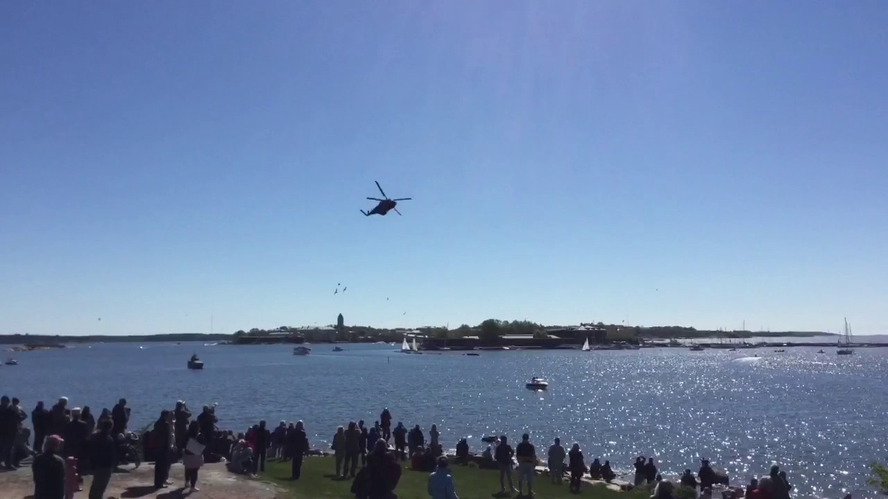 Finnish Defence Forces NH90 4.6.2017 in Helsinki