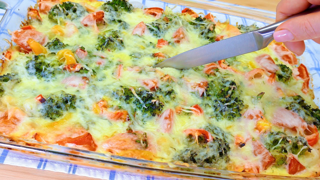 Я никогда не ела такой вкусной брокколи с цветной капустой! Изумительный рецепт запеканки.