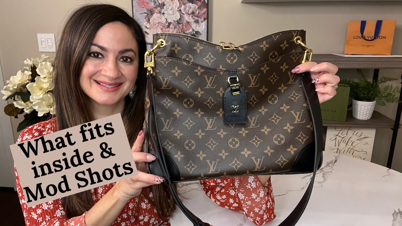 Обзор Louis Vuitton Odeon Monogram MM: что внутри? Модные снимки