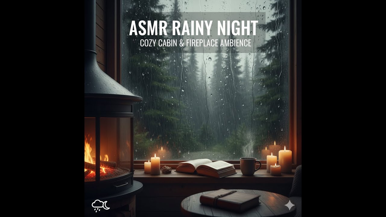 Heavy Rain Outside, Warmth Inside 🌧️ ASMR Deep Sleep (No Music)