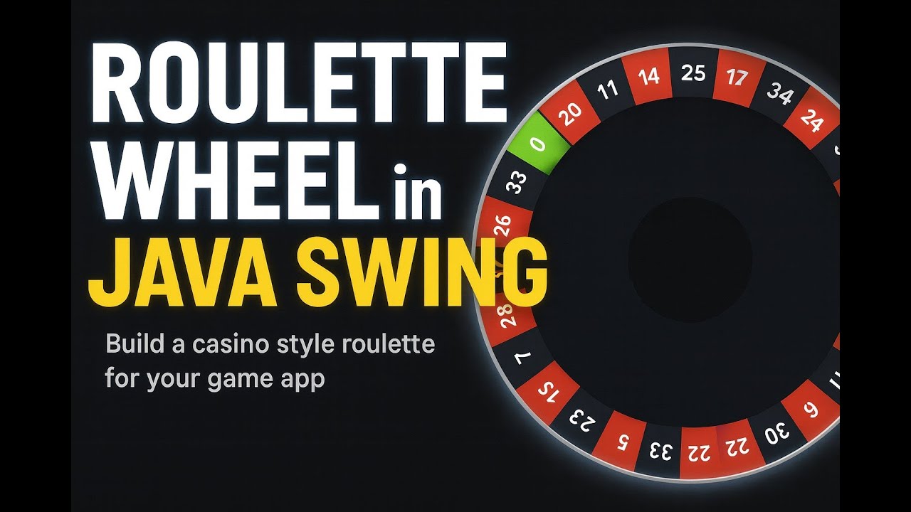 Build a Casino Roulette Wheel in Java Swing | Full Animation & Game Logic Tutorial