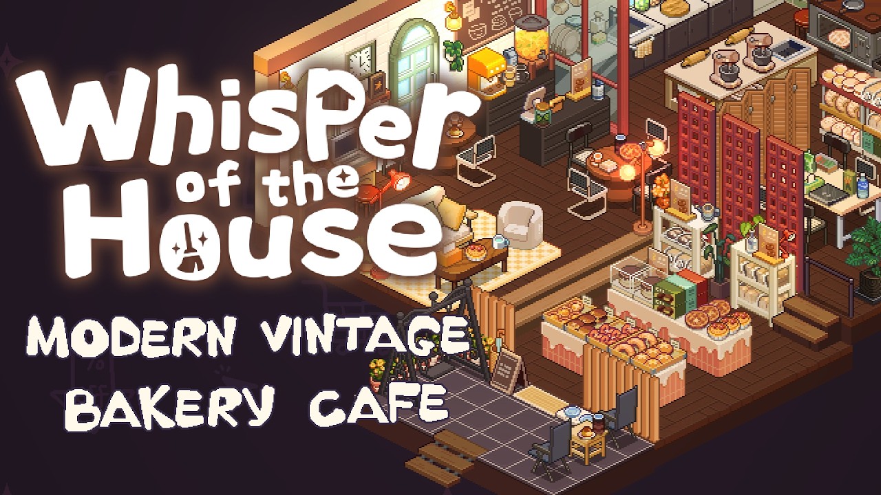 Building a Modern Vintage Bakery Cafe 🥐 | Whisper of the House (Cozy Decor Gameplay)