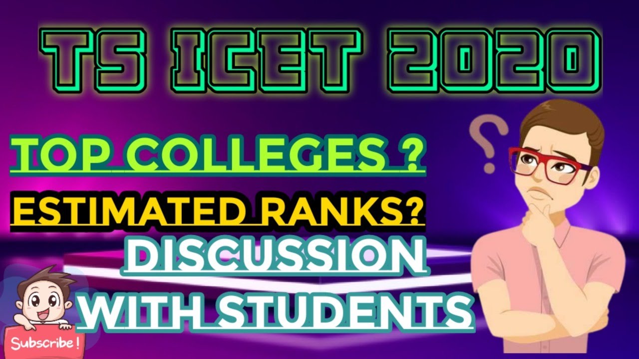 TS ICET 2020 RANKS TOP COLLEGES COMPLETE ANALYSIS WITH STUDENTS CUT OFFS