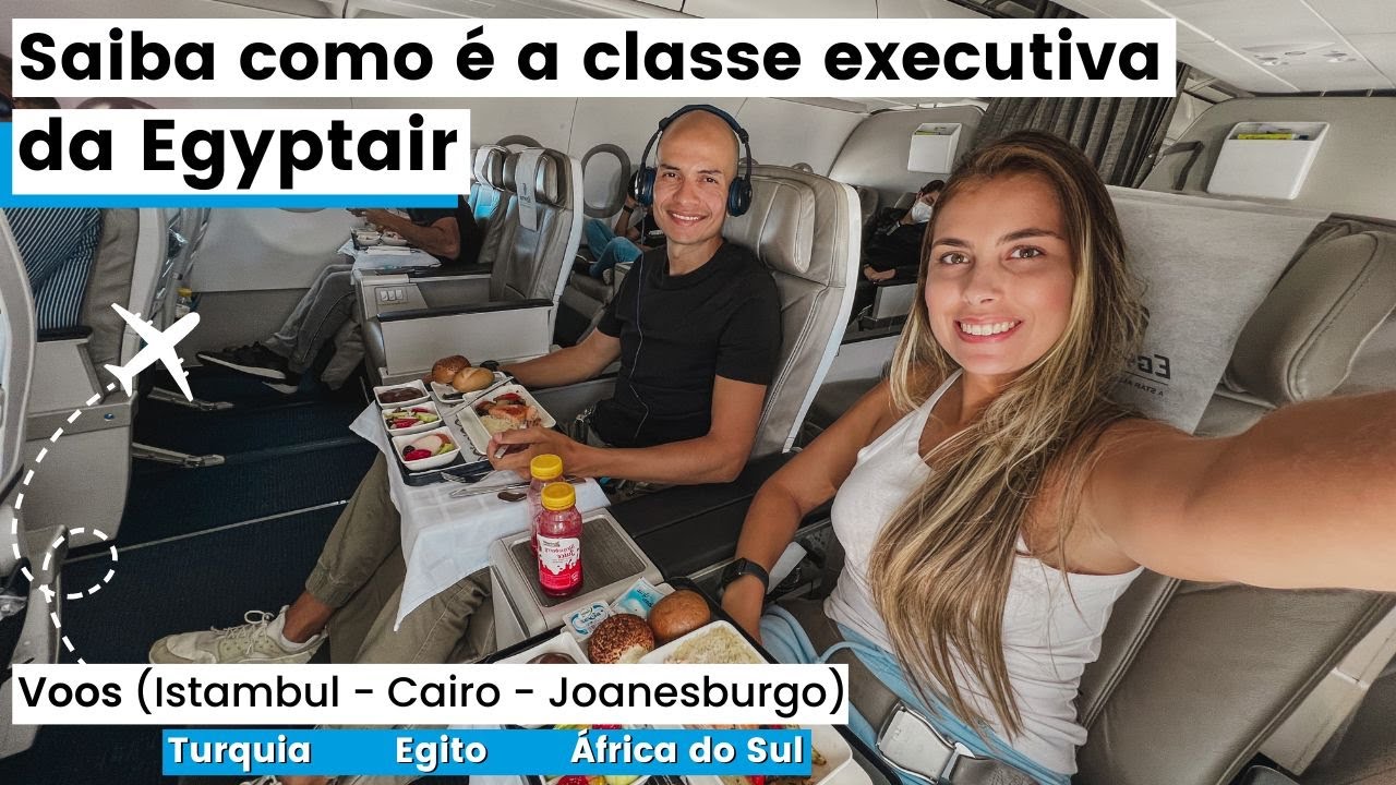 Como é voar de classe executiva | Egyptair