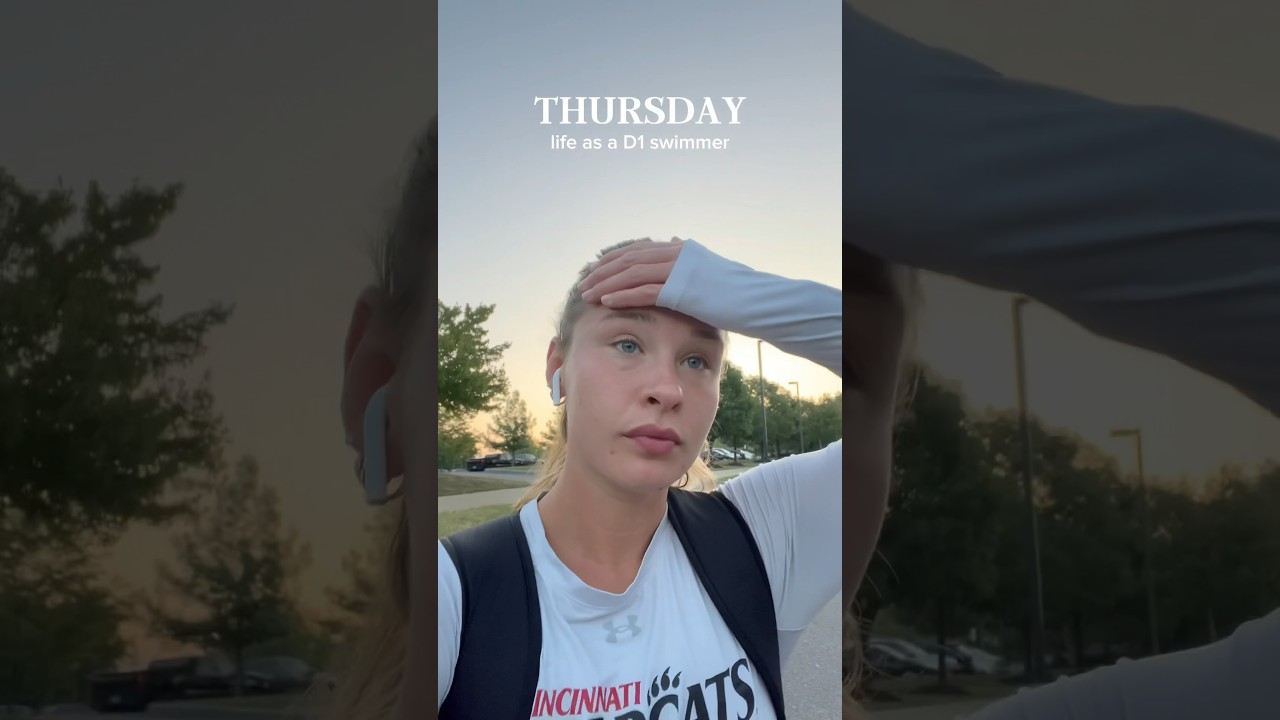 Day in Life of D1 Swimmer #d1athlete #collegeswimmer
