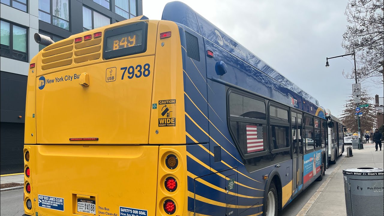 Full Ride 2022 XD40 #7938 on B49 to Manhattan Beach Kingsboro CC via Bedford Avenue & Ocean Avenue