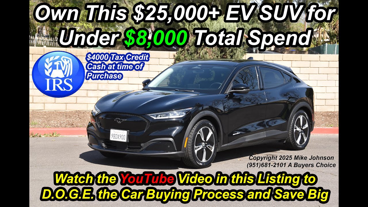 2021 Ford Mustang MachE How to Spend ad little as 7500 to by a very nice clean one