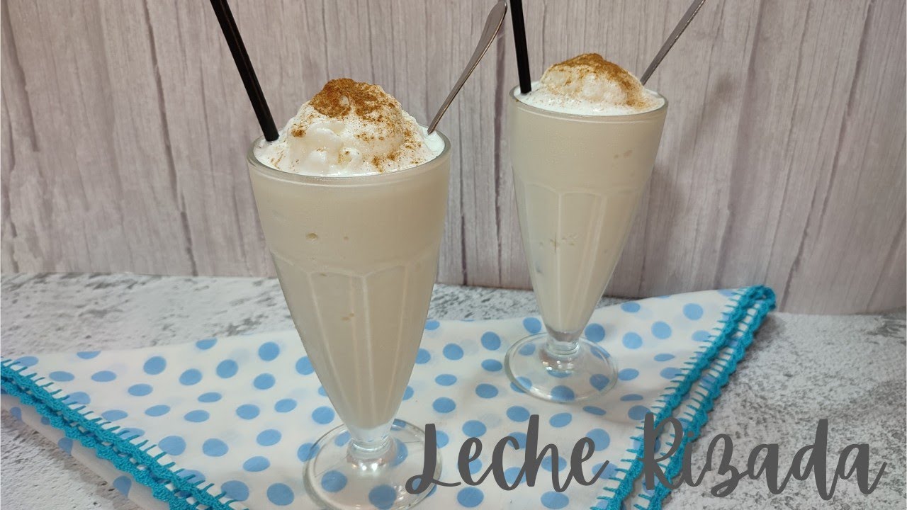 LECHE RIZADA, típica de Granada, fácil, refrescante y económica! Paso a paso con Mambo!!