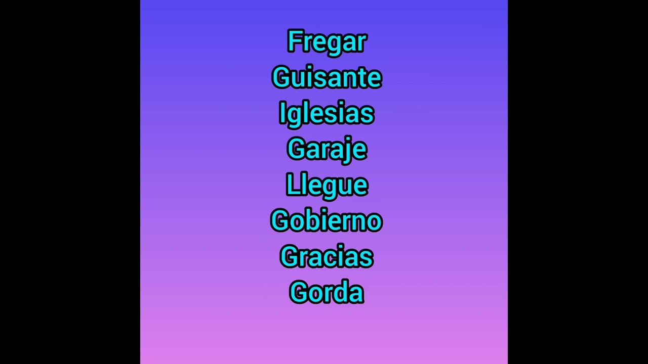 Learn the sound of the Spanish "G"