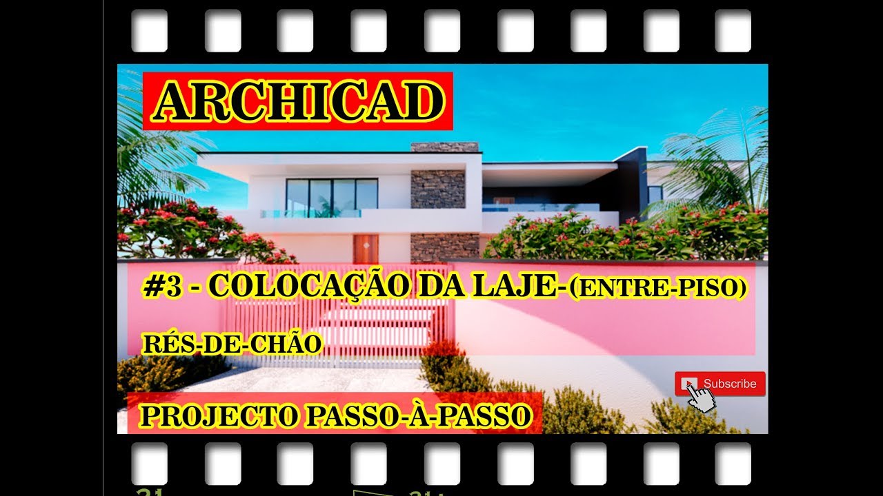 ARCHICAD - #3 - Inserindo a laje de entre-piso e intercessão de paredes