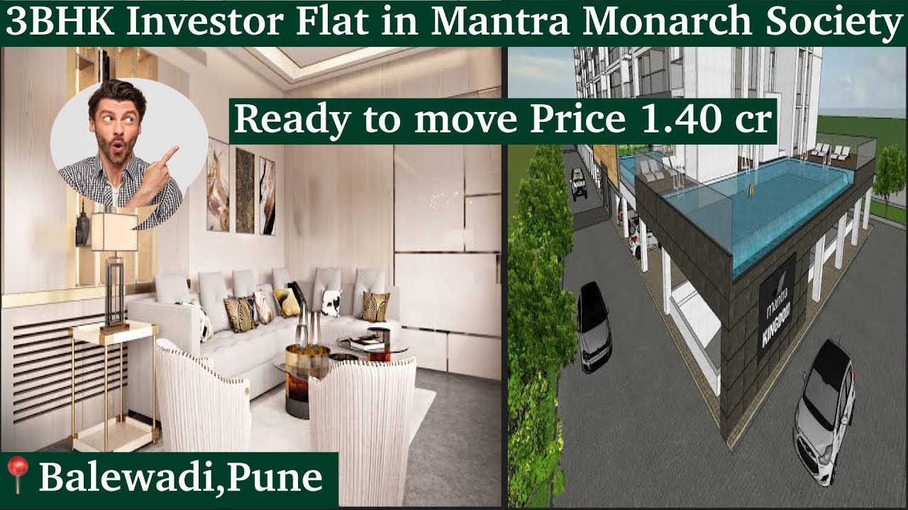 Exploring a Stunning 3BHK Resale Apartment at Mantra Monarch, Balewadi, Pune | 7768849750