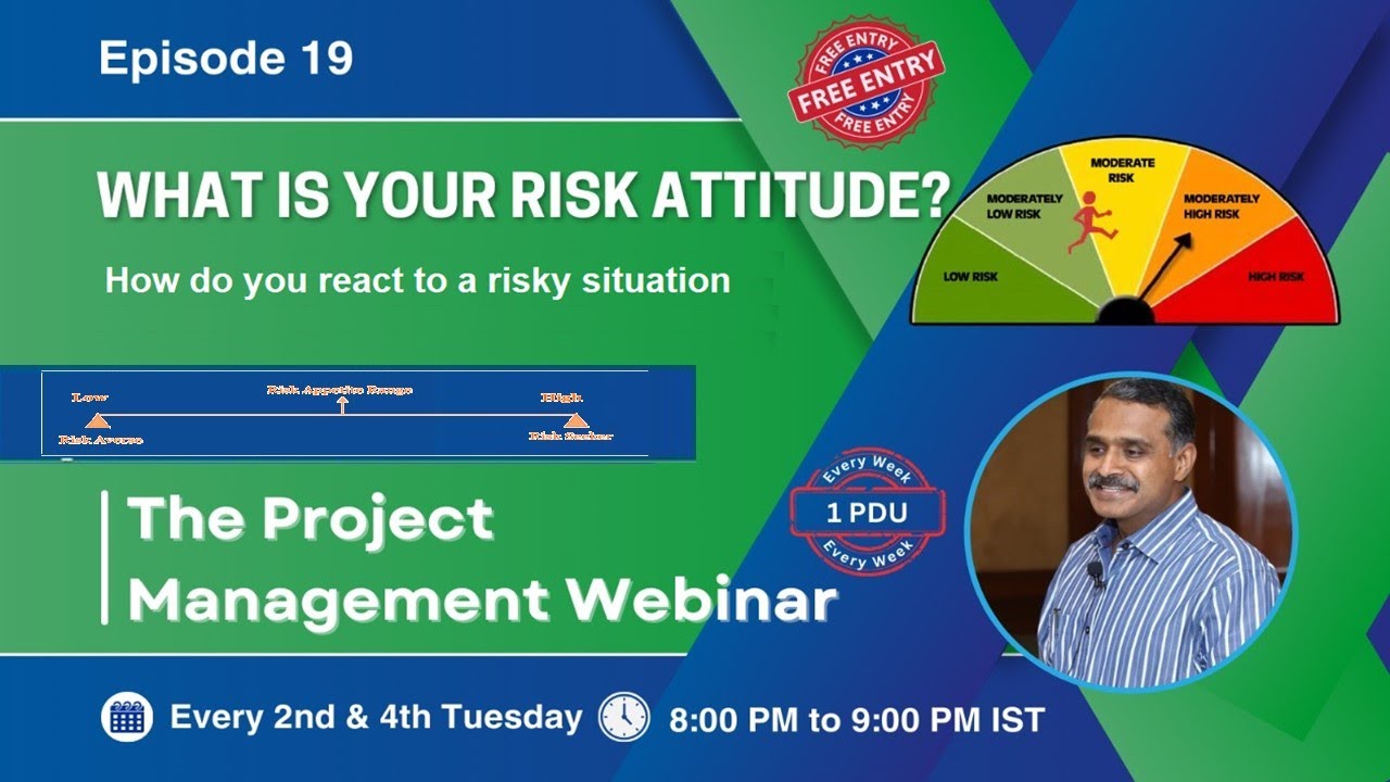 What is your Risk Attitude? – The Project Management Webinar - Episode-19 - pmwares