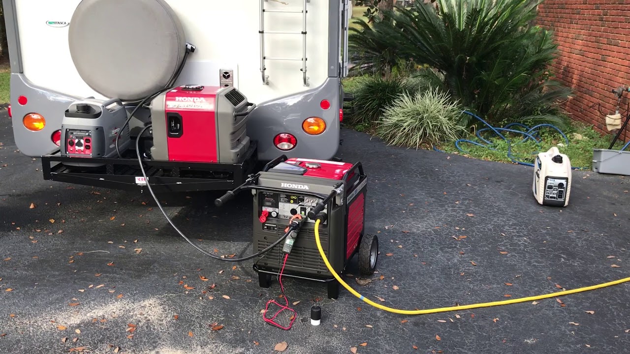 Parallel operation of different sized generators Honda EU 7000is and a Eu3000is Honda