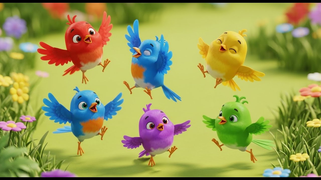 Five Little Robins Hop Hop Hop | Bird Songs & Action Rhymes for Toddlers
