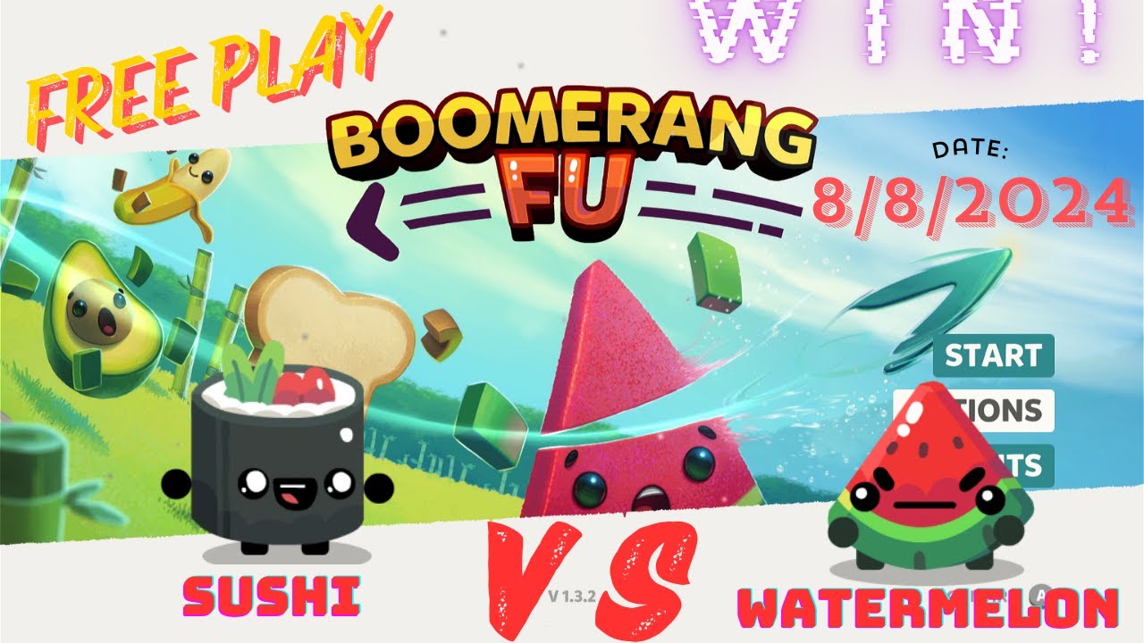 Boomerang Fu Gameplay - Watermelon Victory! Come see Claire play switch games - with speech-8/8/2024
