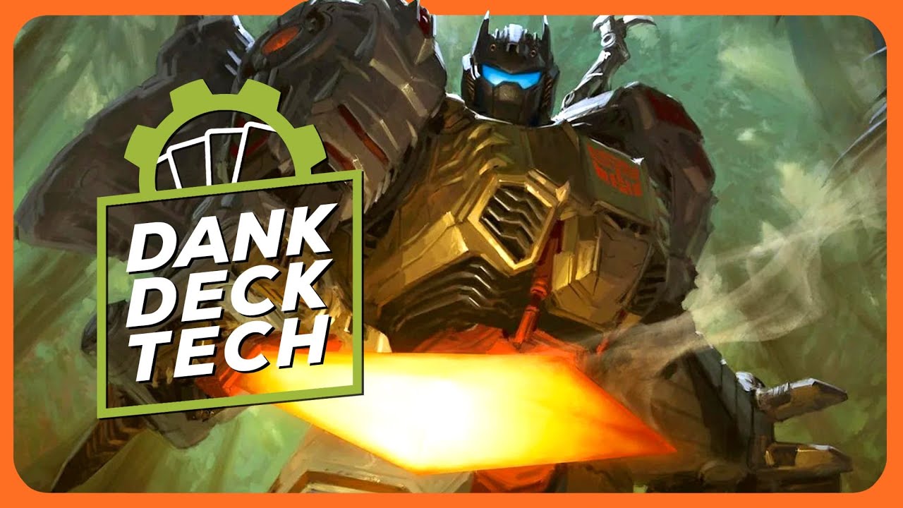 Dank Deck Tech #7: DINOSAURS IN CARS??? Grimlock, Dinobot Leader Commander Deck Build [Bracket 2]