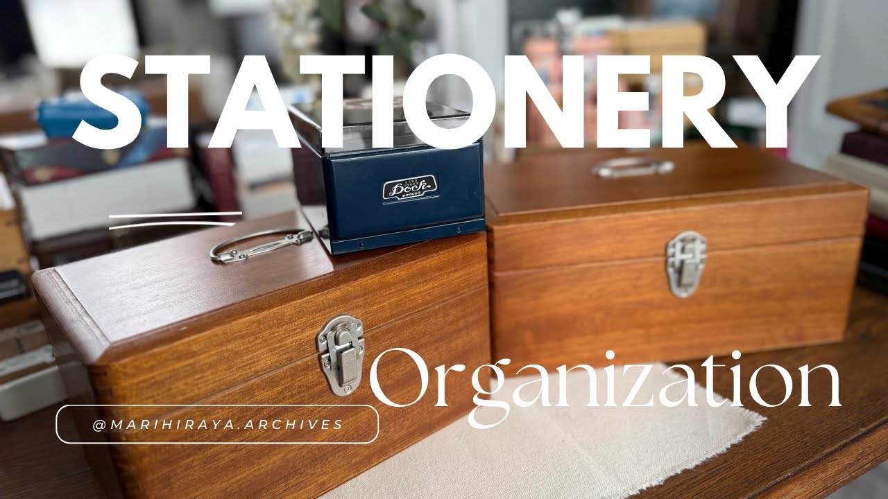 Stationery Organization | Classiky Wood Boxes | How I Curate and do a No Buy | Traveler’s Company