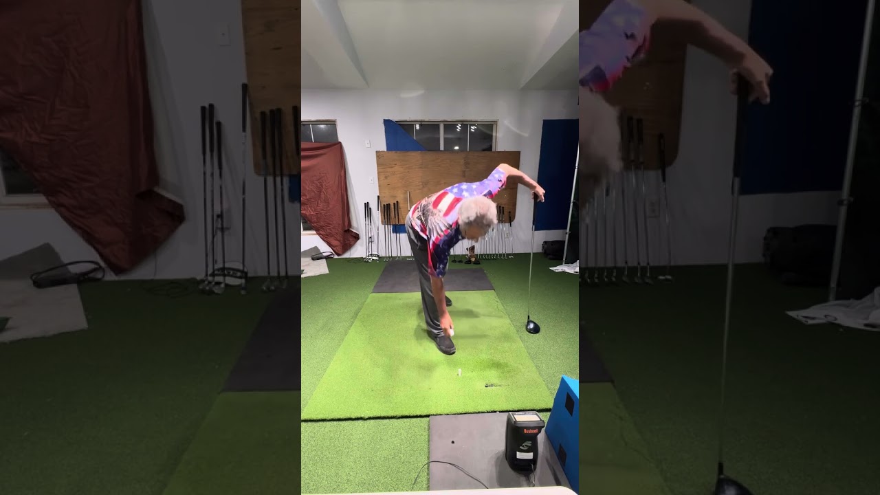Warming up for speed session Dad