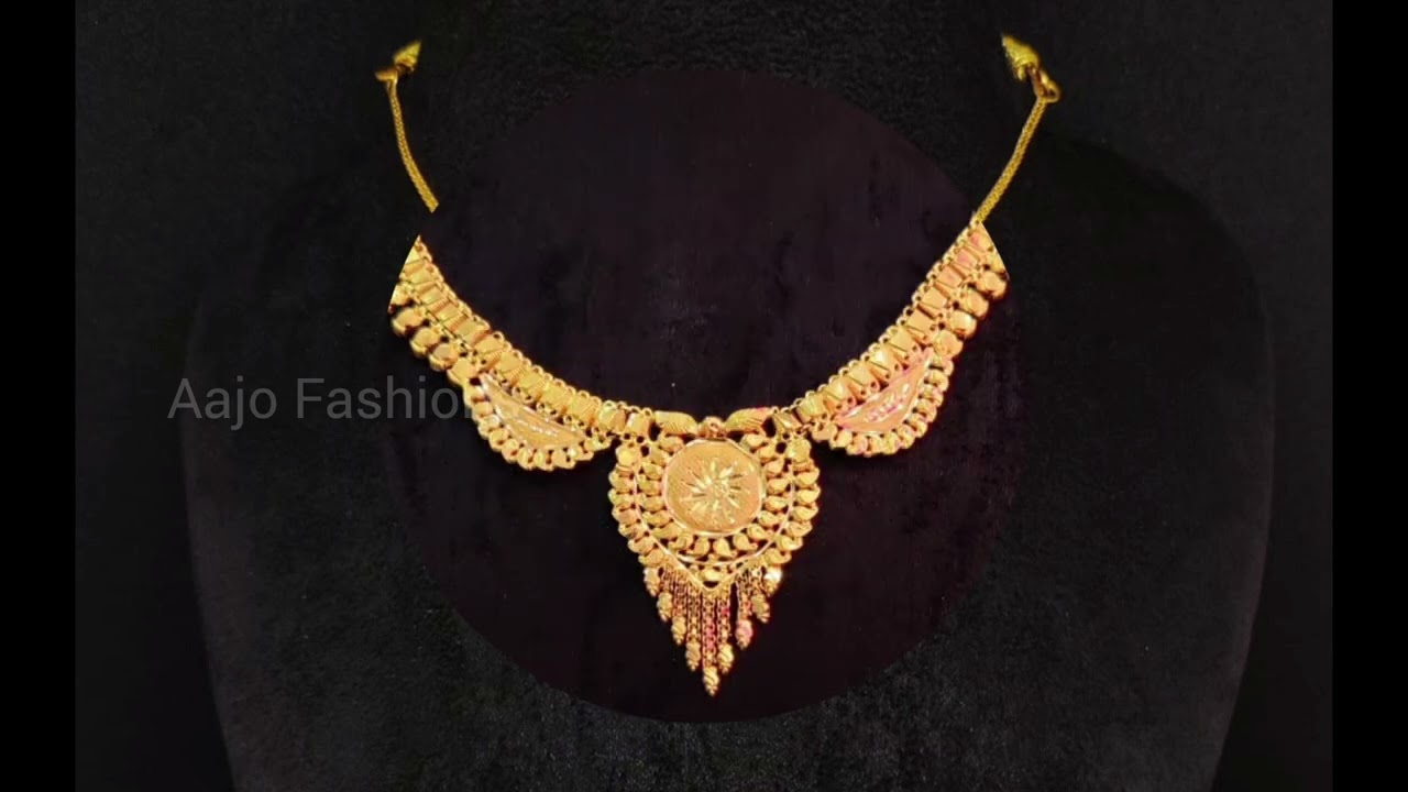 💛 Beautiful Gold Jewellery Necklace for Weddings & Parties