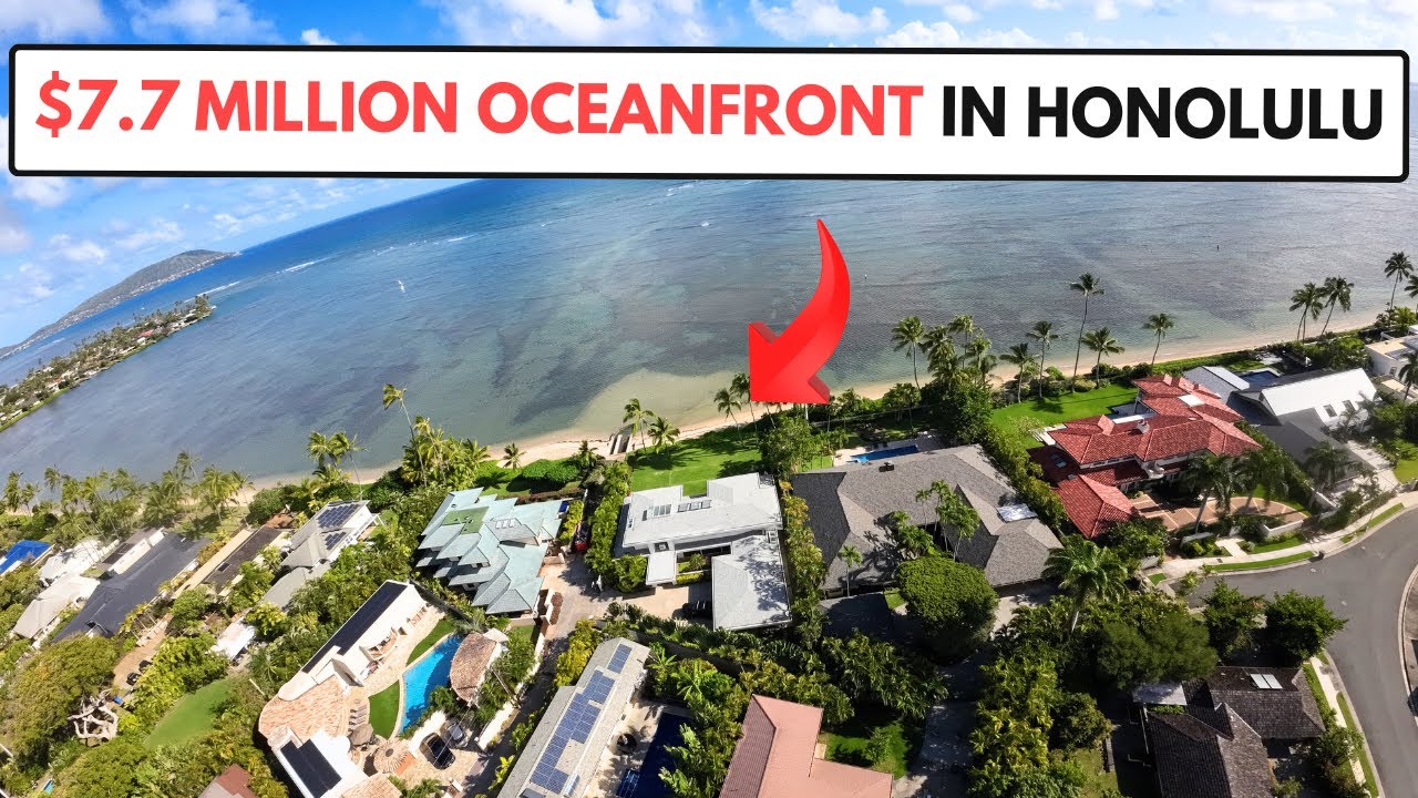 Inside a $7,700,000 Beachfront Home in Honolulu, Hawaii.  😎