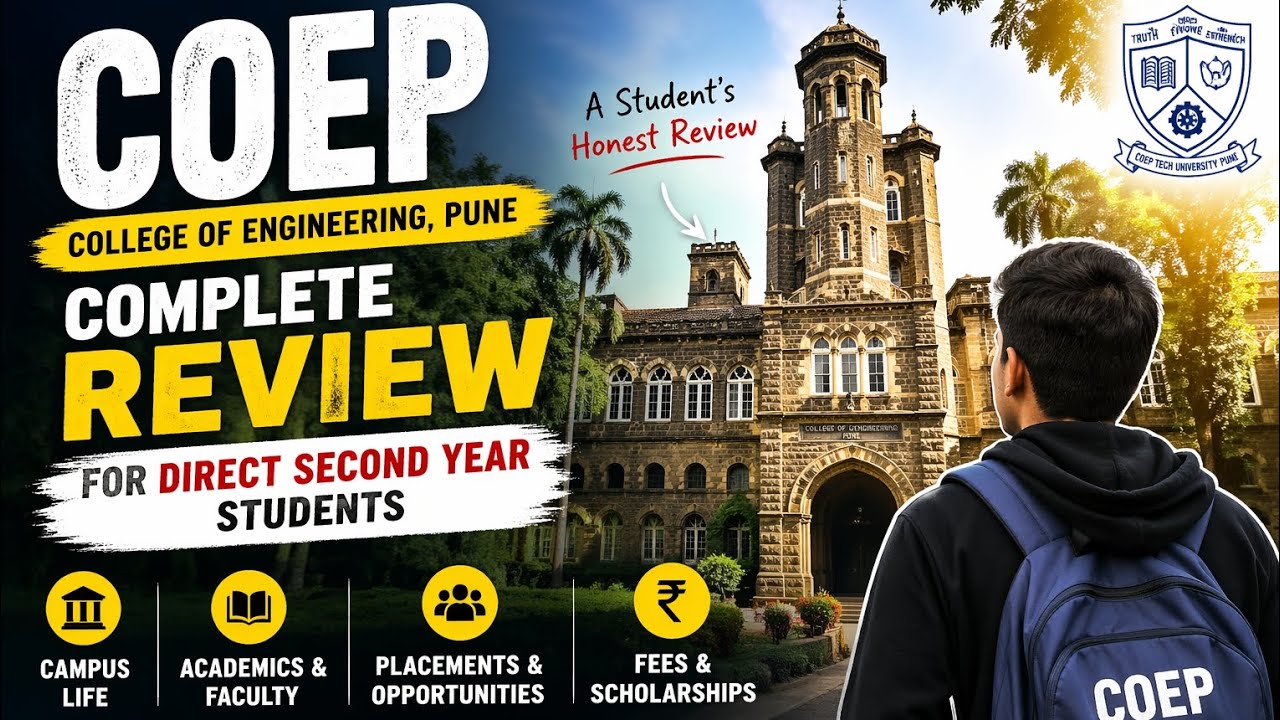 COEP Pune College Review 🔥 Direct Second Year Guide | Placements, Fees & Campus#viral #DSE#trending 