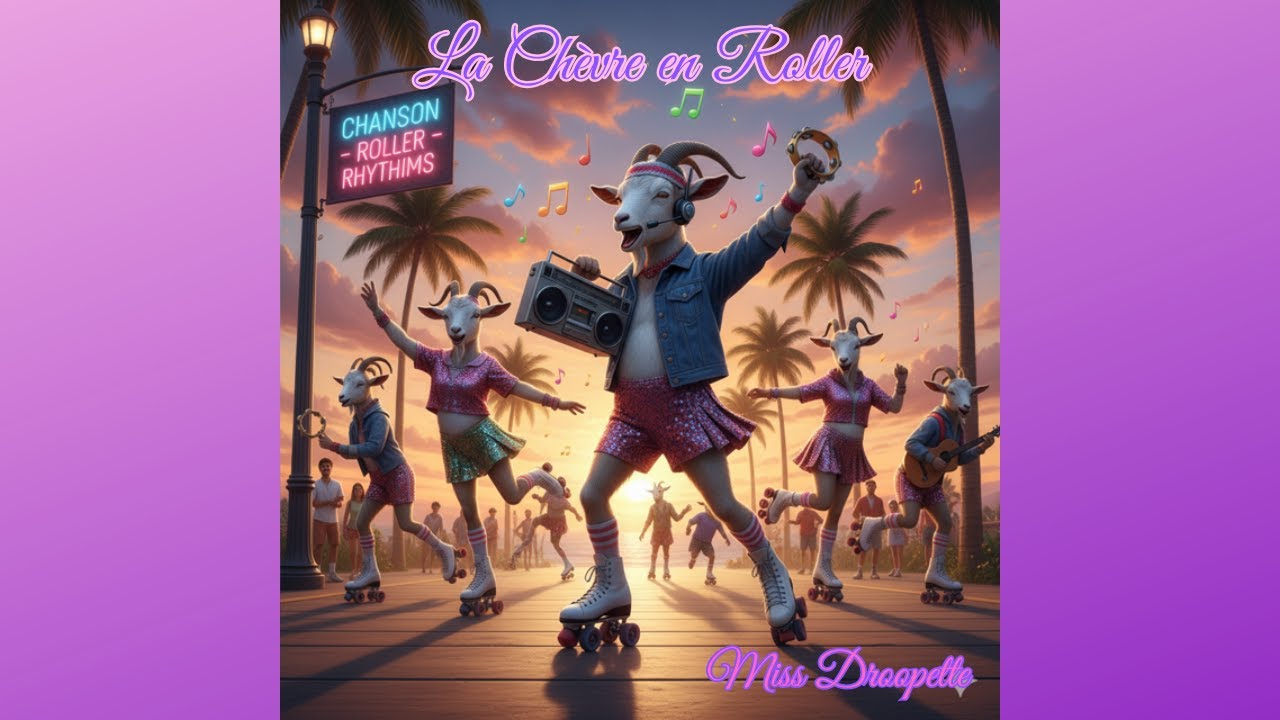 🦒🐬 LA CHEVRE EN ROLLER | Miss Droopette - ElectroPop 🦒🐬