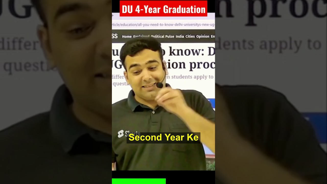 Why Delhi University has 4-Year Degree Policy?🔥 #shorts