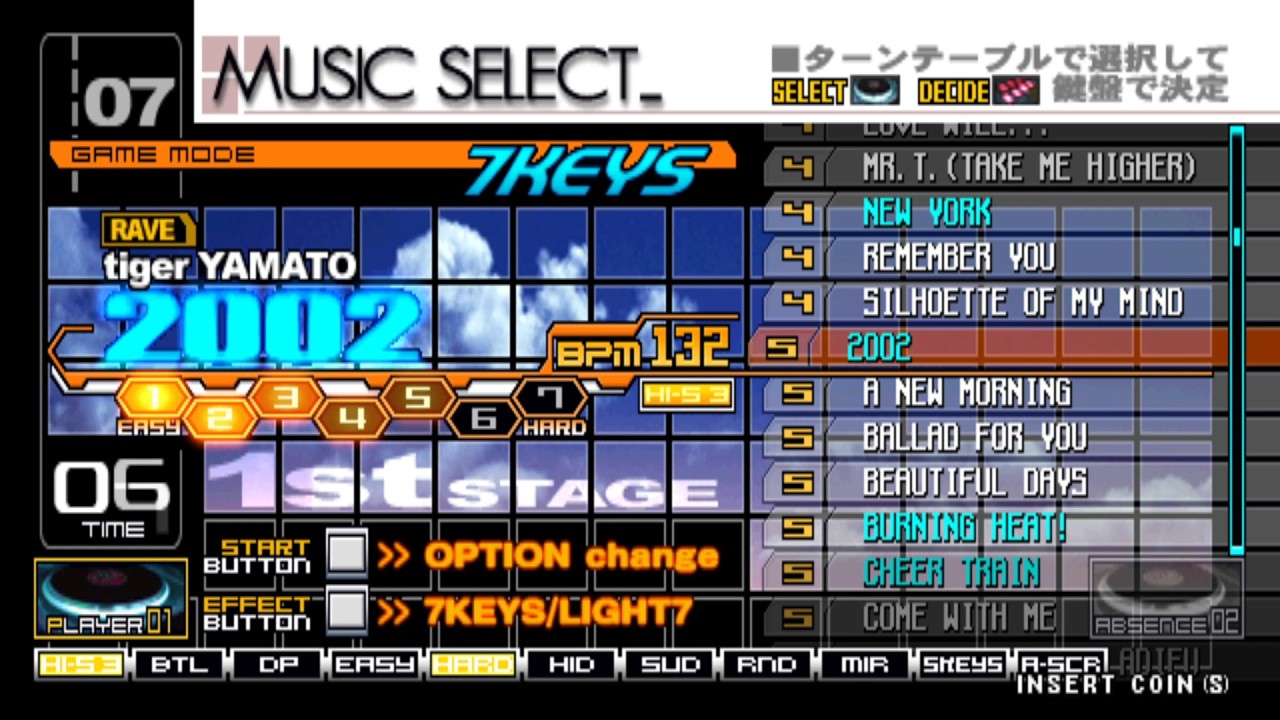[beatmania IIDX 7th style] 2002