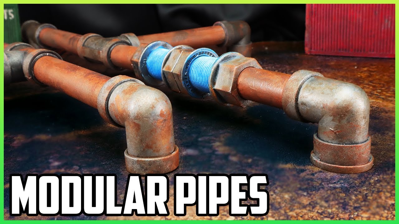 Cheap And Easy Modular Pipes For Warhammer 40k