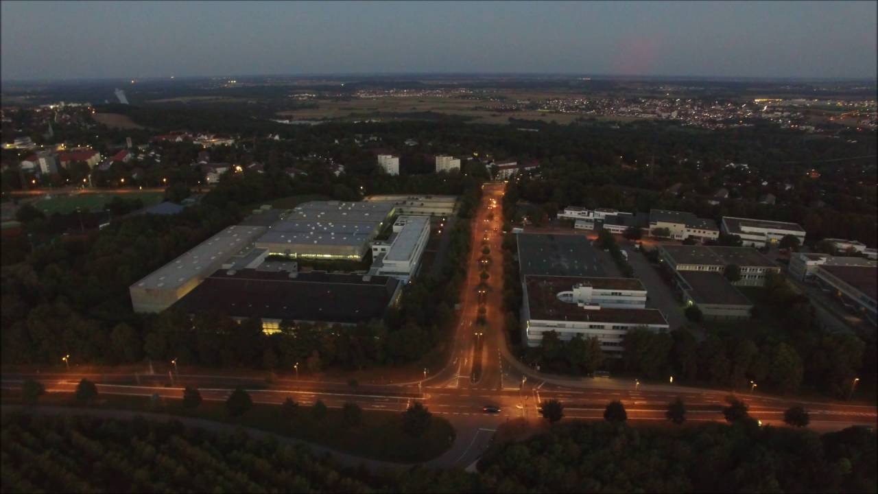 Phantom 3 Pro - Ulm Drohne bei Abenddämmerung