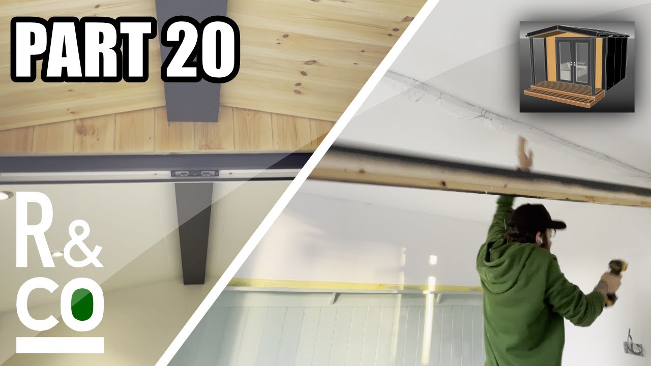 DIY Garden Room Build (Part 20) Faux Beam over Real Beam