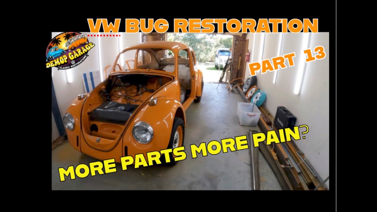 Реставрация Volkswagen Beetle // На Volkswagen Beetle 1970 года выпуска установлены новые детали....