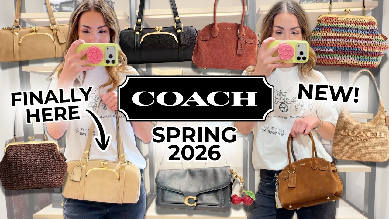 COACH SPRING 2026 🐝 NEW BAGS! KISSLOCK BARREL, EMPIRE 21, KISSLOCK 27 & more