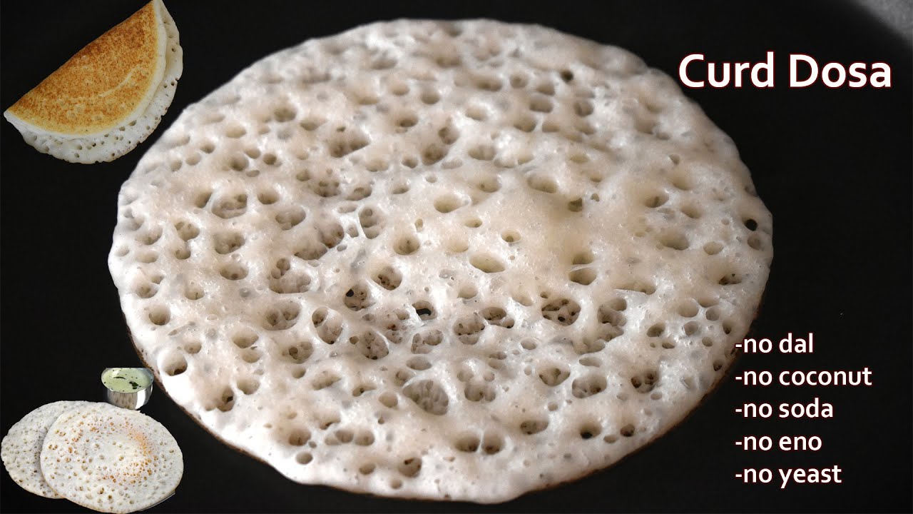 Curd Dosa Recipe | Curd Poha Dosa Recipe | No Dal Dosa Recipe | Zero Oil Recipe