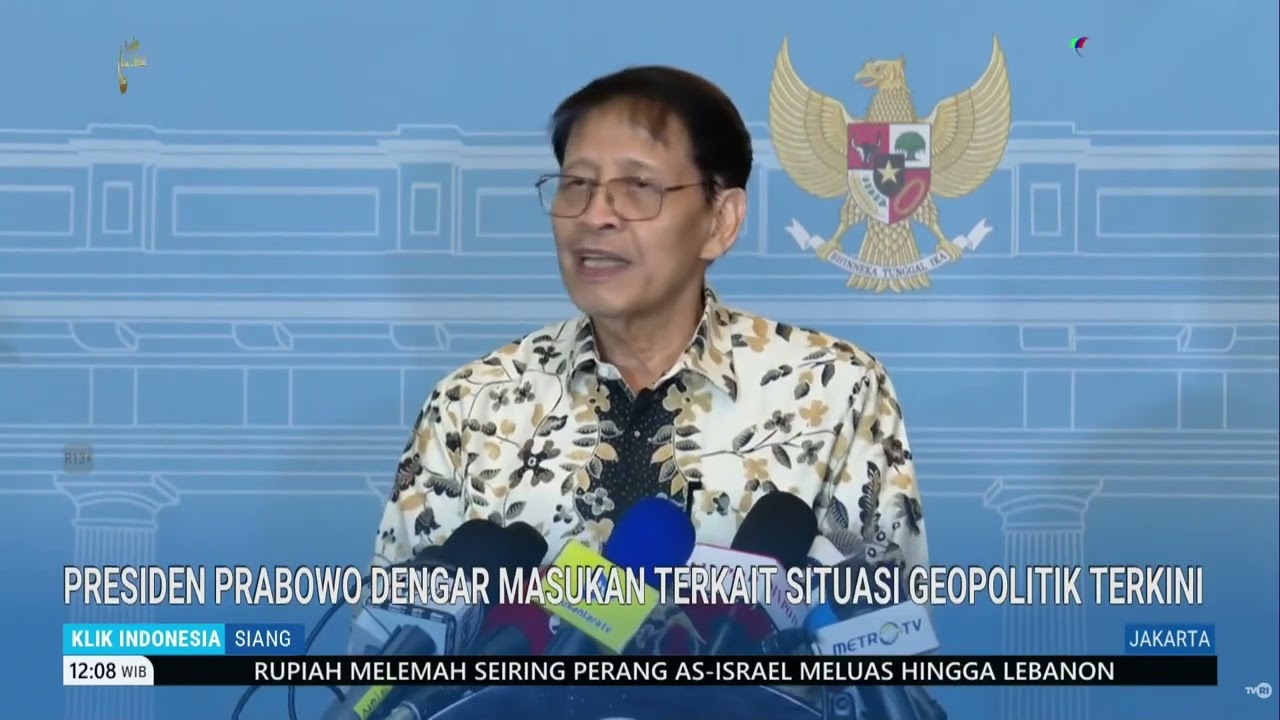 Presiden Prabowo Dengar Masukan Terkait Situasi Geopolitik Terkini