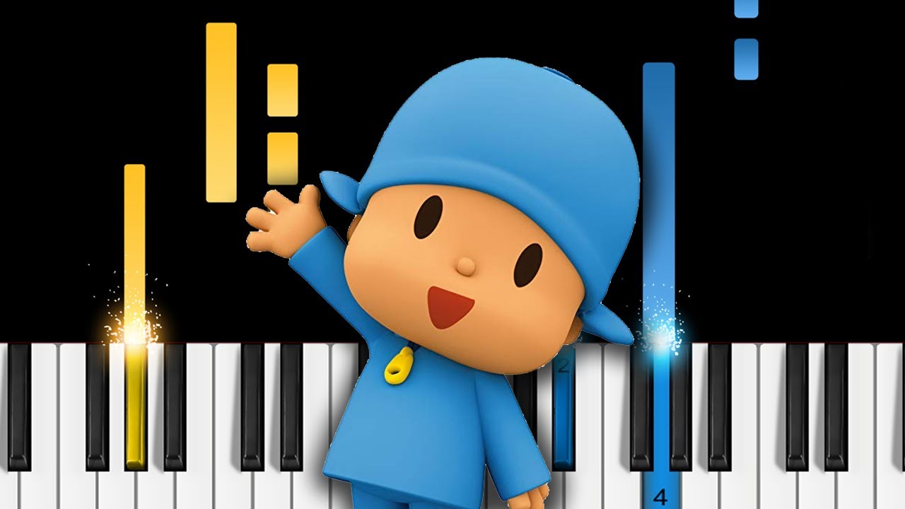 Pocoyo Theme Song - Piano Tutorial / Piano Cover