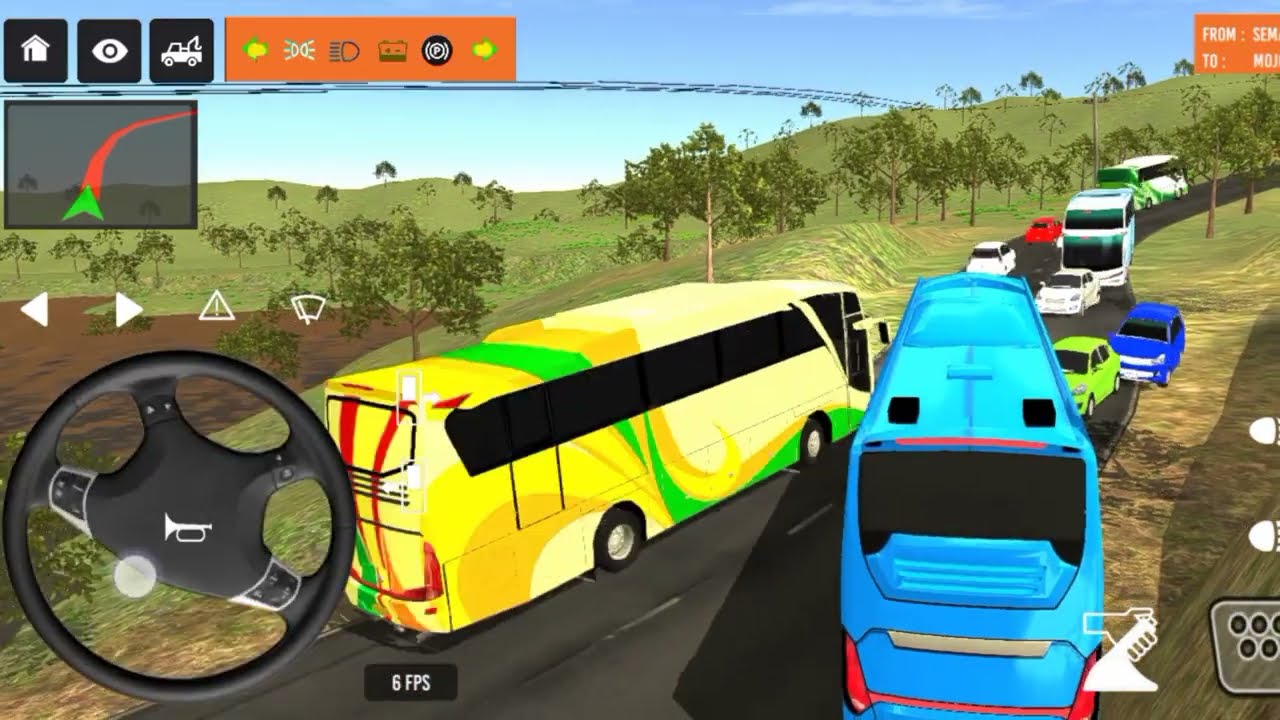 😍😆Bus simulator indonesia l🎮 new bus simulator indonesia ll euro coace Part-22