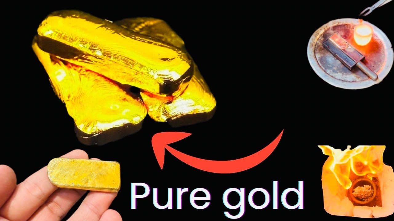 Turning old jewelry into pure gold bars