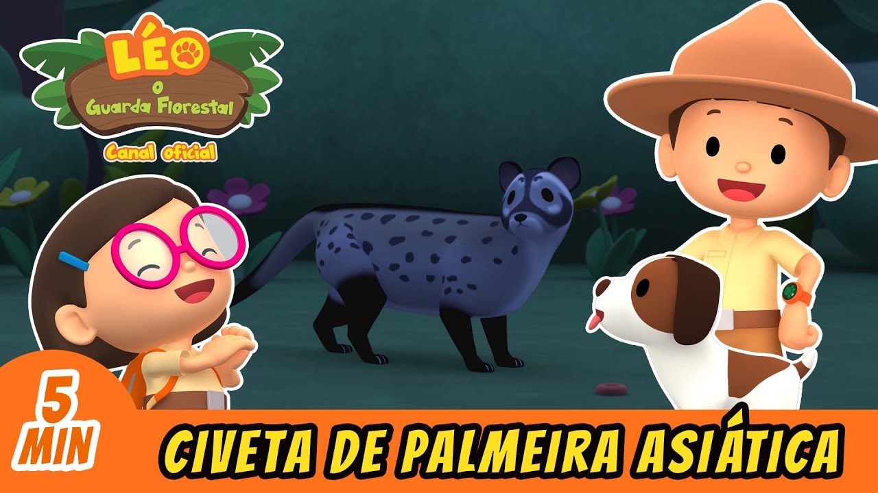 A Civeta de Palmeira Asiática | Leo, O Guarda Florestal | Minisode | Animação