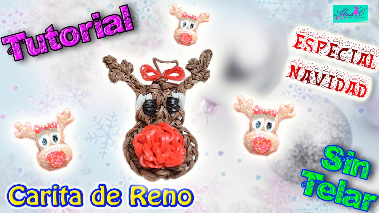 ♥ Tutorial [ESPECIAL NAVIDAD]: Carita de Reno (sin telar) ♥